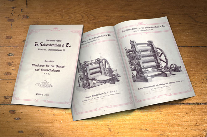 Historical product catalog of Schwabenthan